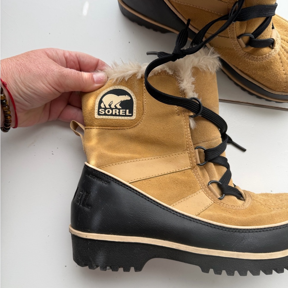 Sorel Leather Fur-Lined Boots - Picture 2 of 12
